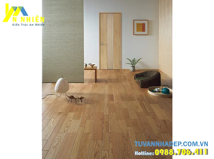 hình ảnh sàn nhà đẹp bằng gỗ sồi mỹ