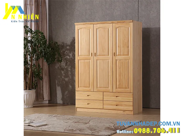 hình ảnh tủ áo đẹp từ gỗ tần bì