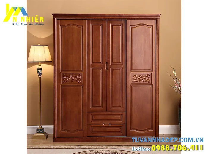 tủ áo từ gỗ tần bì