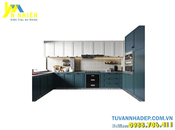 tủ bếp bằng gỗ nhựa