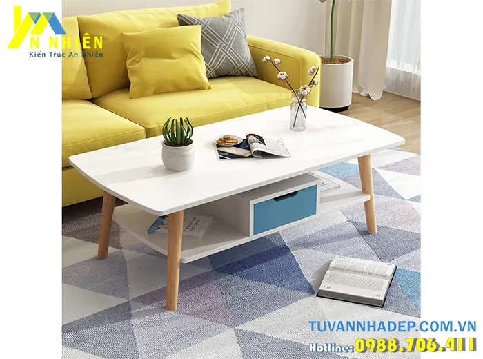 bàn tiếp khách bằng gỗ nhựa