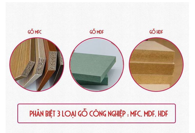 phân biệt gỗ mdf với mdf và hdf