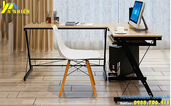 bàn làm việc chữ L đẹp