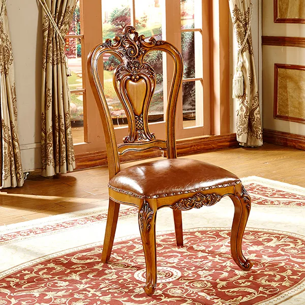 Ghế gỗ hoa văn phong cách tân cổ điển