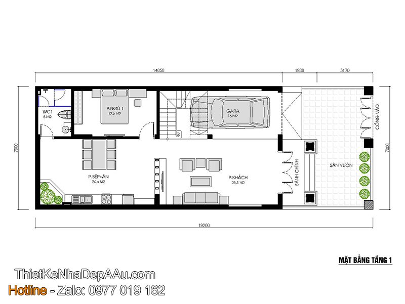 Bản vẽ nhà 2 tầng