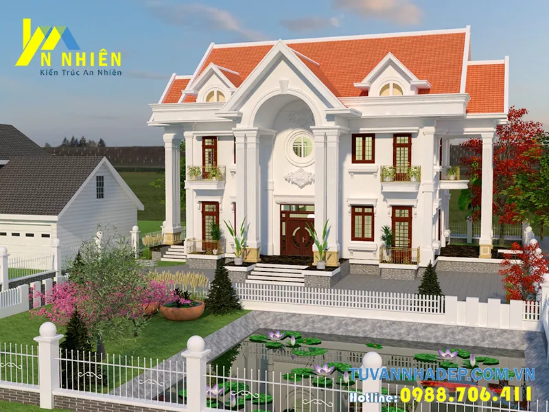 biệt thự 2 tầng mái thái 360m2