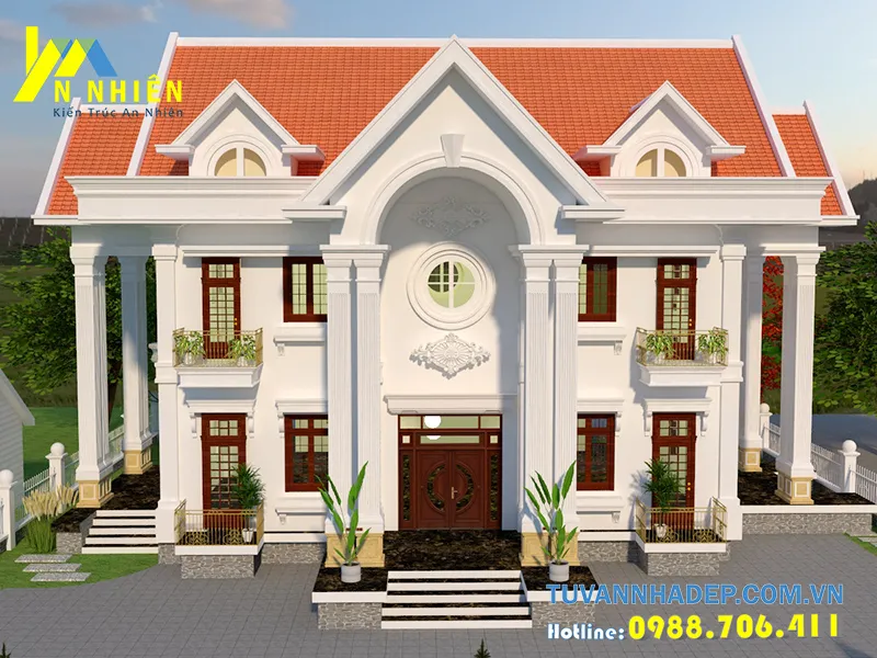 cận cảnh nhà biệt thự 2 tầng 360m2