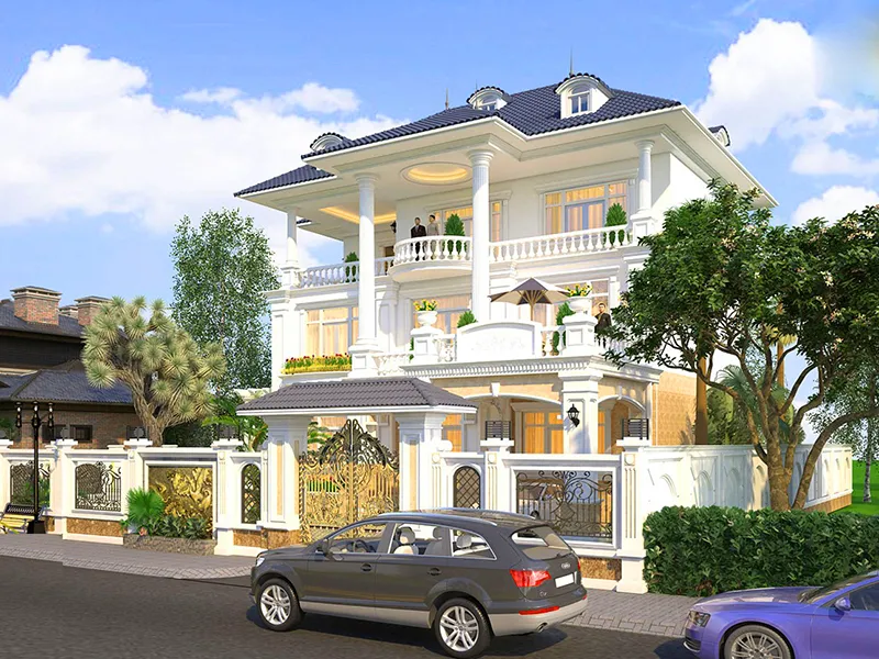 mẫu biệt thự tân cổ điển đẹp