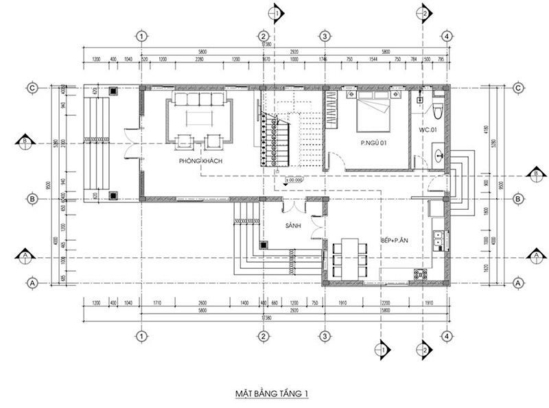 công năng tầng 1
