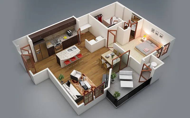 Trang trí căn hộ cho thuê diện tích nhỏ cho người đi làm