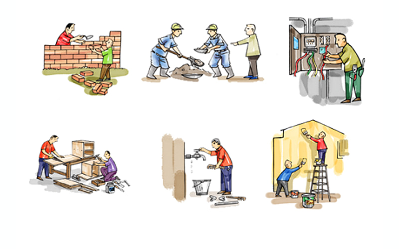 các công việc cụ thể để hoàn thiện phần thô ngôi nhà