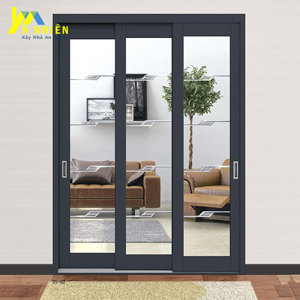 kiểu cửa 2 cánh đóng mở trượt hiện đại