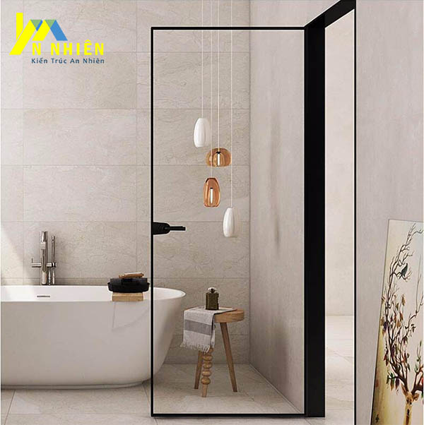 mẫu cửa nhà tắm bằng kính