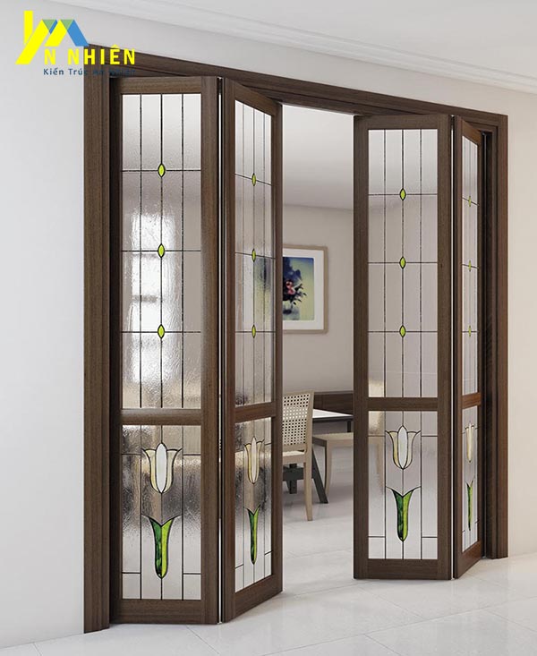 cửa nhà tắm bằng gỗ tự nhiên