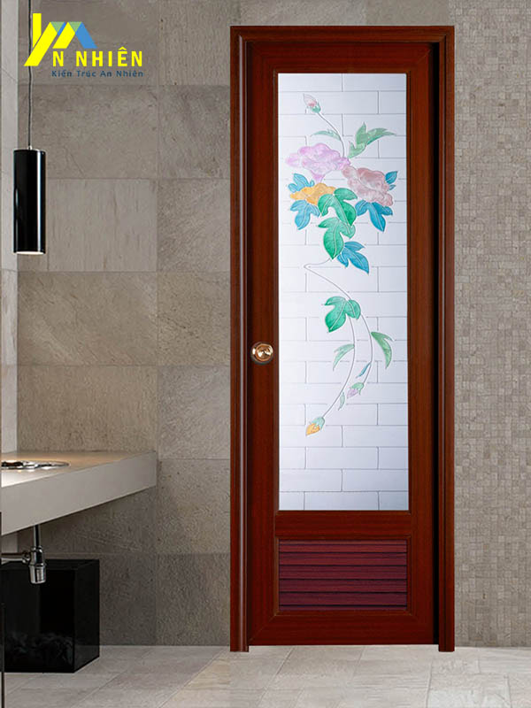 cửa phòng tắm bằng gỗ tự nhiên
