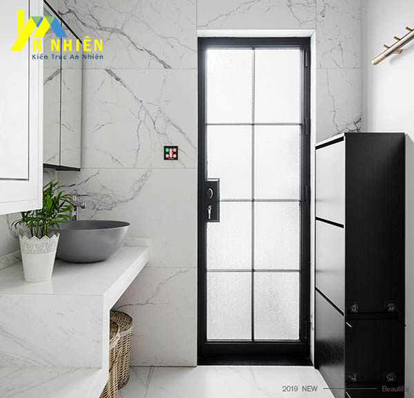 cửa kính trong cho nhà tắm