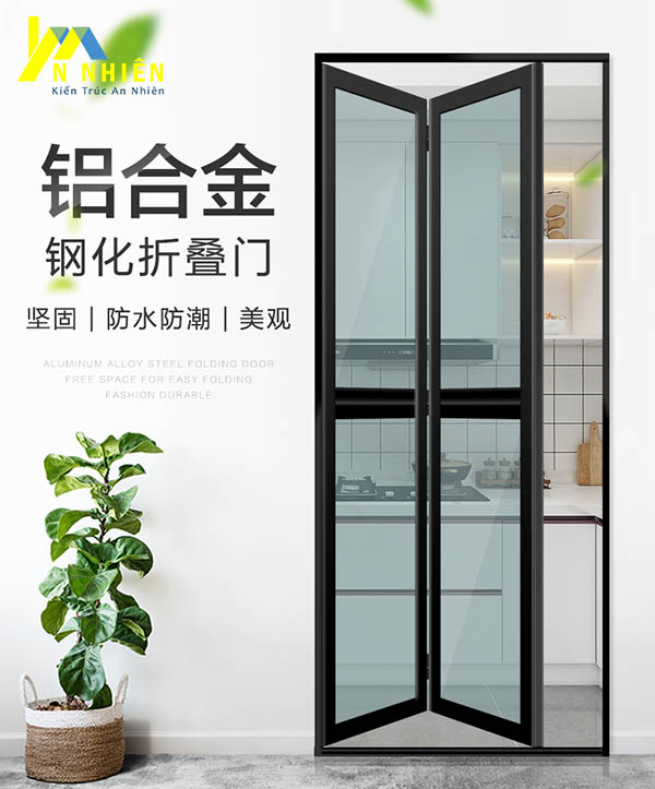 cửa nhà tắm bằng nhôm kính