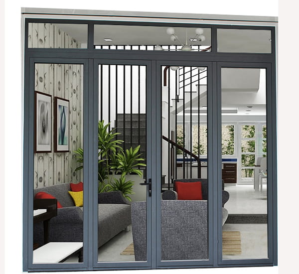 thiết kế cửa đồng bộ với kiến trúc nhà