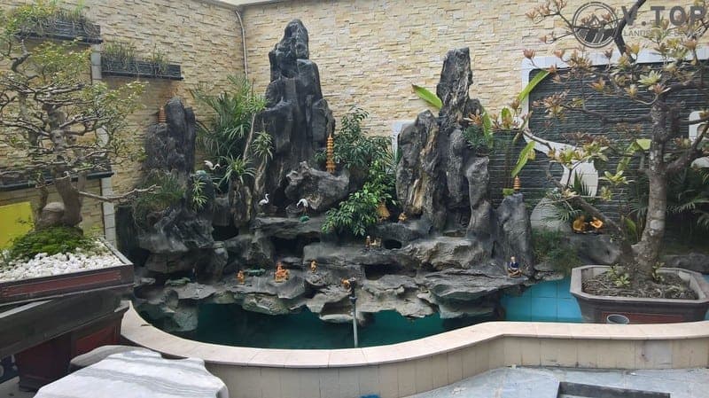 tiểu cảnh sân vườn đẹp