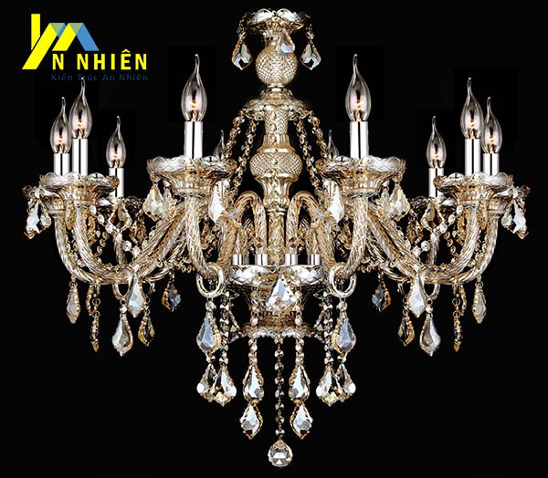 hình ảnh mẫu đèn trần pha lê