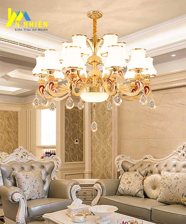 mẫu đèn trần cầu kỳ