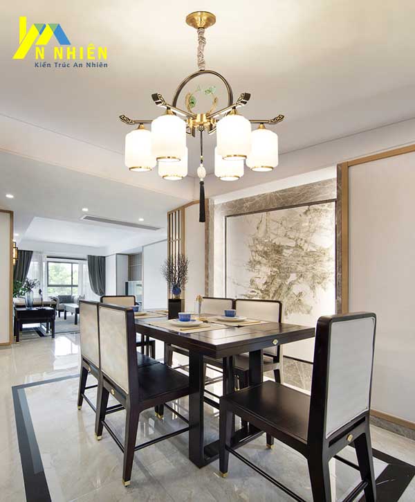 mẫu đèn trần cho không gian phòng bếp