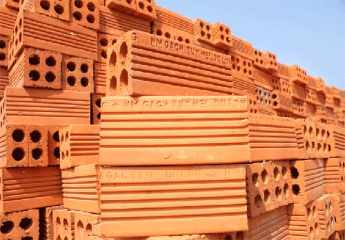 gạch đất nung để xây nhà
