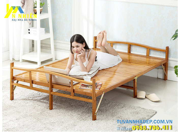 giường gỗ tự nhiên giá rẻ