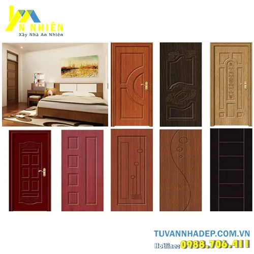 mẫu cửa phòng ngủ 1 cánh cho phòng ngủ nhỏ