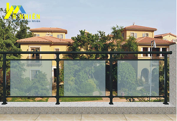 hình ảnh lan can kính cường lực