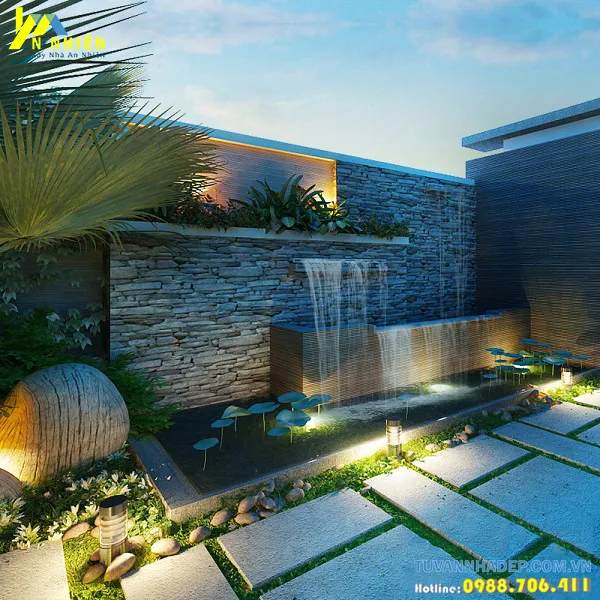 Sân vườn biệt thự đẹp