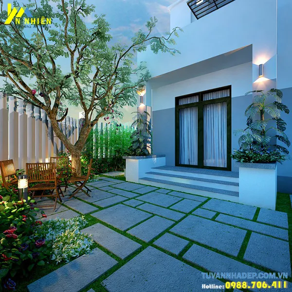 Sân vườn biệt thự đẹp