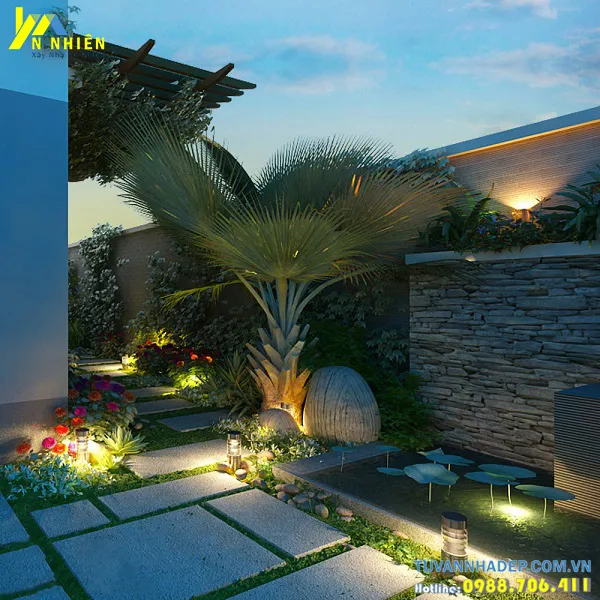 Tiểu cảnh sân vườn biệt thự đẹp