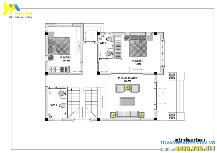 Bản vẽ mặt bằng biệt thự