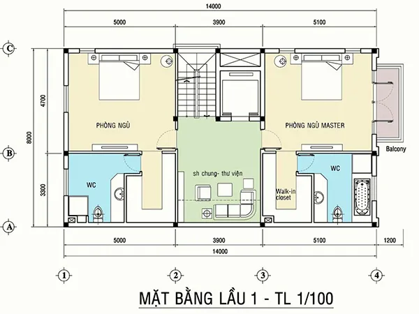 mat bang biet thu tan co dien
