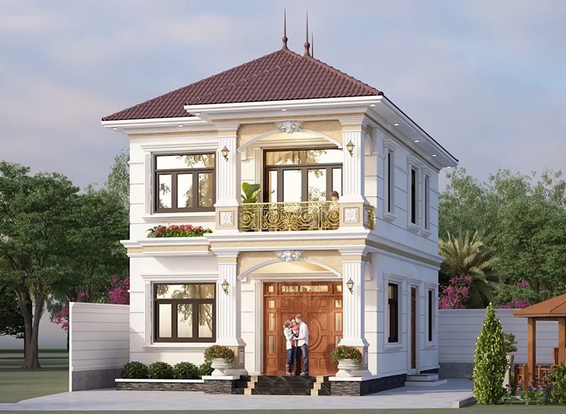 mẫu biệt thự 3 phòng ngủ 150m2