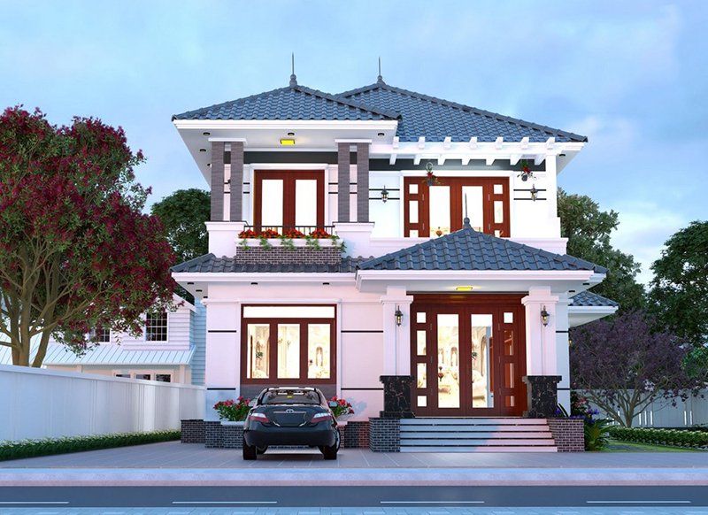 mẫu biệt thự 4 phòng ngủ 150m2
