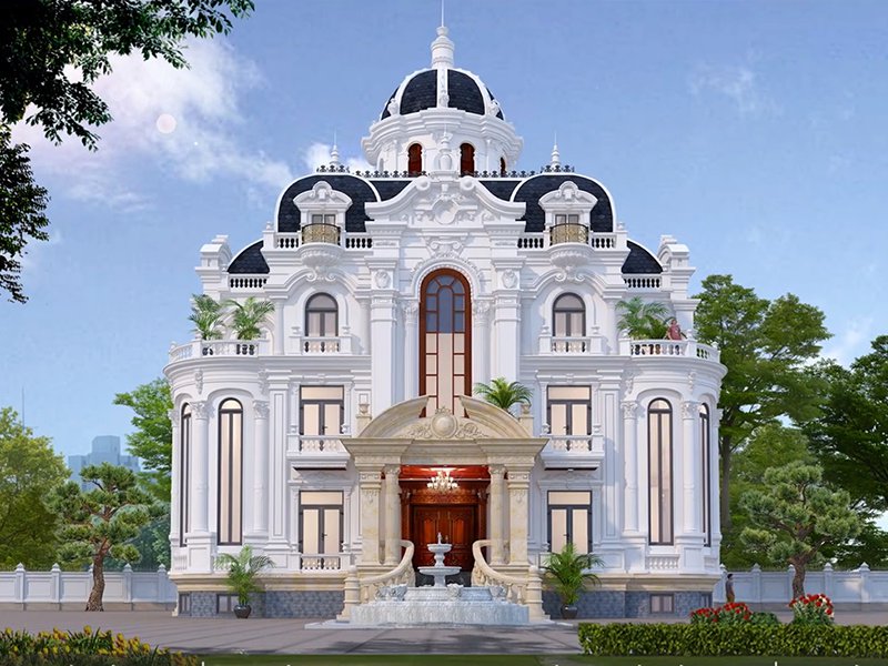 biệt thự cổ điển 3 tầng