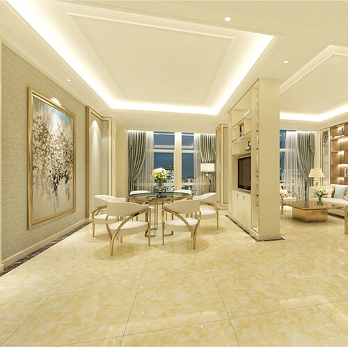 phòng khách lát gạch men đẹp - mẫu 10