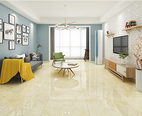 phòng khách lát gạch men đẹp - mẫu 12