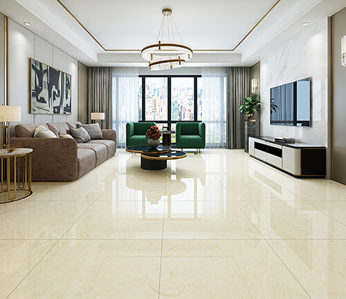 phòng khách lát gạch men đẹp - mẫu 16