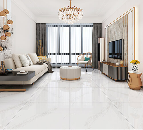 phòng khách lát gạch men đẹp - mẫu 19