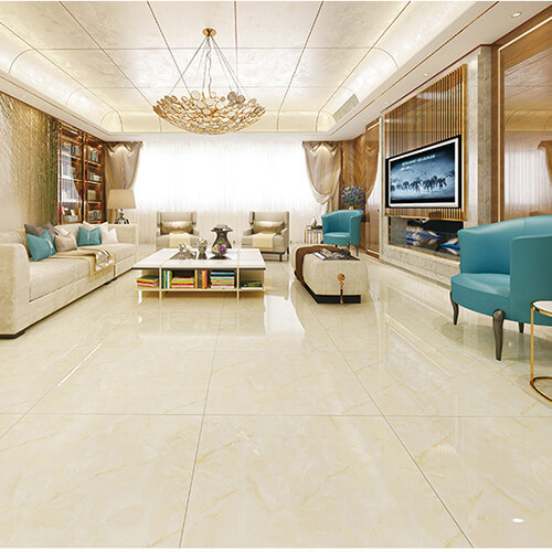 phòng khách lát gạch men đẹp - mẫu 2