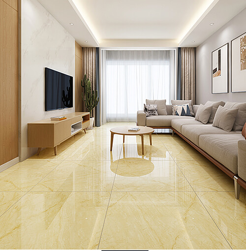 phòng khách lát gạch men đẹp - mẫu 20