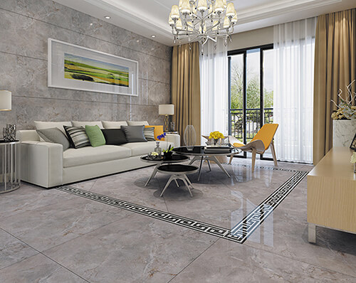 phòng khách lát gạch men đẹp - mẫu 21