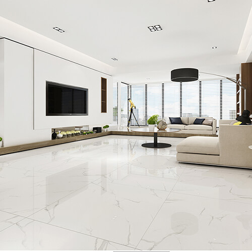 phòng khách lát gạch men đẹp - mẫu 4