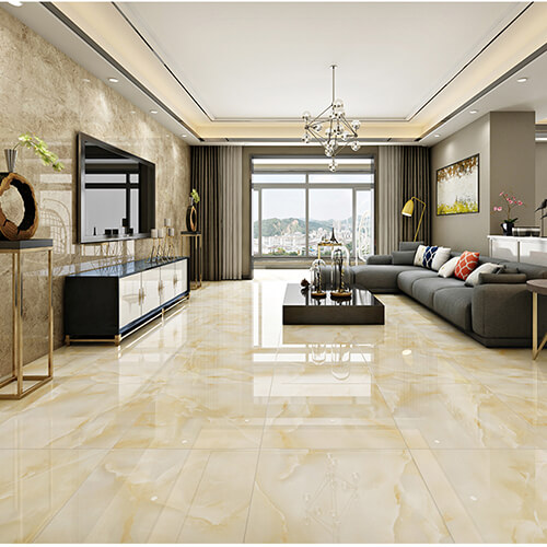 phòng khách lát gạch men đẹp - mẫu 5