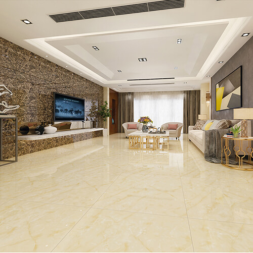 phòng khách lát gạch men đẹp - mẫu 6