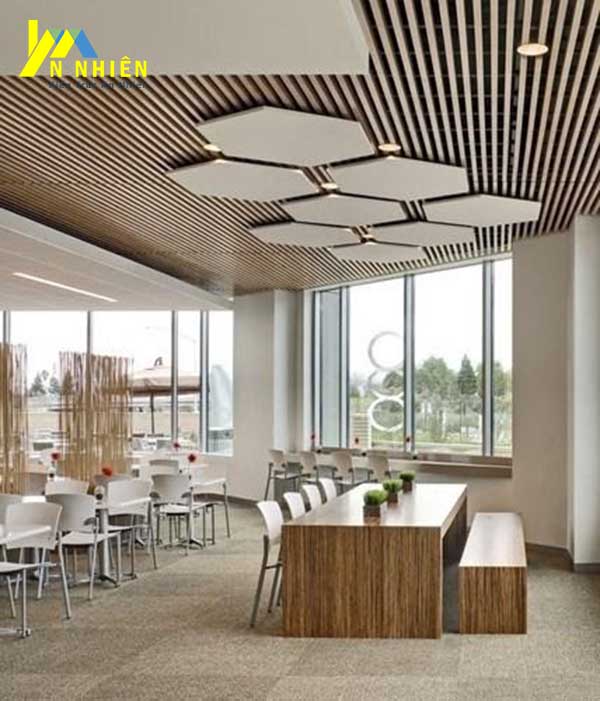 hình ảnh trần nhà ốp lam gỗ