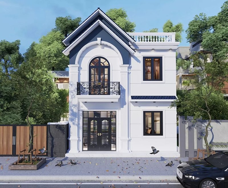 Mẫu nhà mái thái 100m2 ở nông thôn